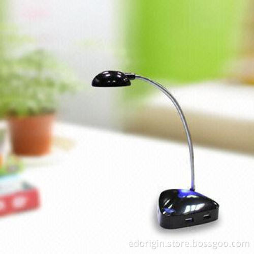 USB Hub LED Light with 4-port USB2.0 Hub, Foldable and Angle Adjustable, Logo Can be Printed On It